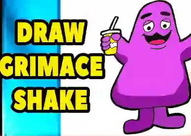שפּיל Grimace Shake: Draw and Erase אָנליין