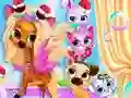 שפּיל Pets Grooming Bubble Party אָנליין