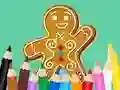 שפּיל Coloring Book: Gingerbreads אָנליין