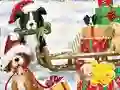 שפּיל Jigsaw Puzzle: Christmas Dogs אָנליין
