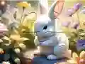 שפּיל Jigsaw Puzzle: Sunny Forest Rabbit אָנליין