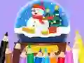שפּיל Coloring Book: Christmas Crystal Ball אָנליין