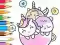 שפּיל Coloring Book: A Cup Of Unicorn אָנליין