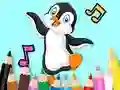 שפּיל Coloring Book: Dancing Penguin אָנליין