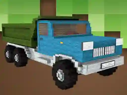 שפּיל Blockcraft Truck Jigsaw אָנליין