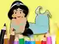 שפּיל Coloring Book: Princess Jasmine אָנליין