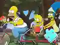שפּיל Jigsaw Puzzle: Simpson Family Riding אָנליין
