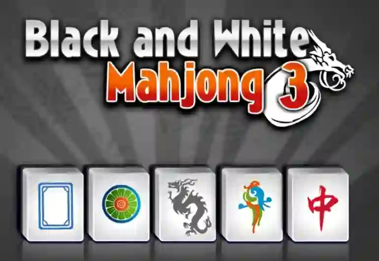 שפּיל Black and White Mahjong 3 אָנליין