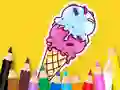 שפּיל Coloring Book: Cool Ice Cream אָנליין