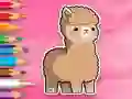 שפּיל Coloring Book: Cute Alpaca אָנליין