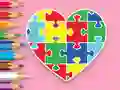 שפּיל Coloring Book: Heart Jigsaw אָנליין