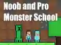 שפּיל Noob and Pro Monster School אָנליין