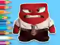 שפּיל Coloring Book: Inside Out Angry אָנליין