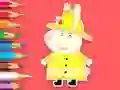 שפּיל Coloring Book: Rabbit Firefighter אָנליין