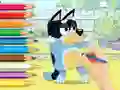 שפּיל Coloring Book: Bluey And Bingo אָנליין