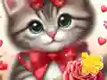 שפּיל Jigsaw Puzzle: Rose Cat אָנליין