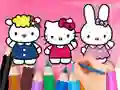 שפּיל Coloring Book: Hello Kitty With Friends אָנליין