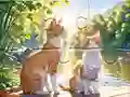 שפּיל Jigsaw Puzzle: Cats In Pairs אָנליין