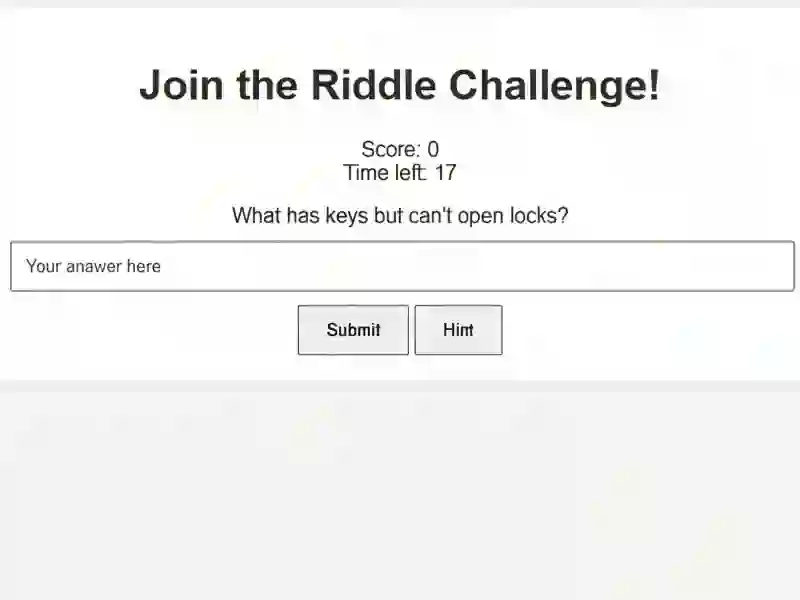 שפּיל Riddle Challenge אָנליין