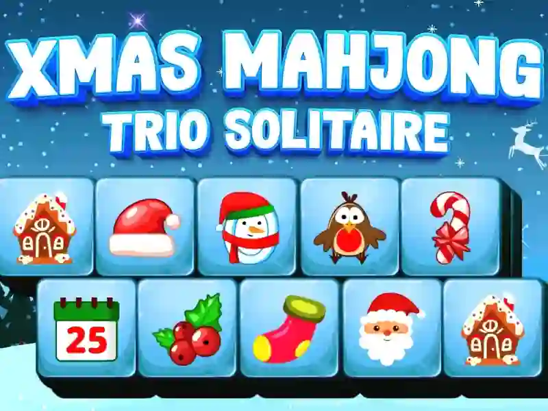 שפּיל Xmas Mahjong Trio Solitaire אָנליין