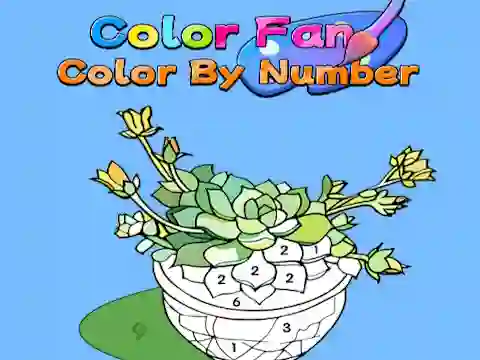 שפּיל Color Fan: Color By Number אָנליין