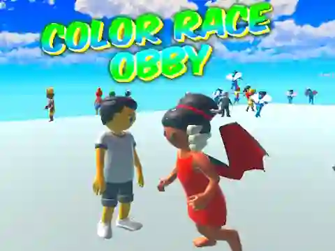 שפּיל Color Race Obby אָנליין