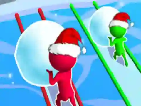 שפּיל Snow Race: Christmas Runner אָנליין