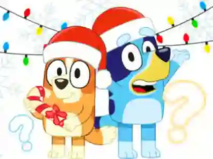 שפּיל Kids Quiz: Bluey Christmas Quiz אָנליין