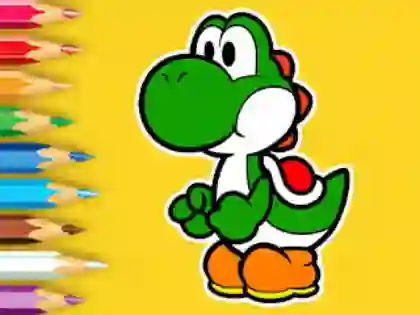שפּיל Coloring Book: Yoshi Fishing Day אָנליין