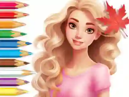 שפּיל Coloring Book: Barbie Autumn Tale אָנליין