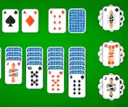 שפּיל Klondike Solitaire 4 Suits אָנליין