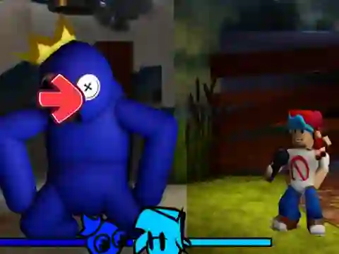 שפּיל FNF vs Rainbow Friends אָנליין