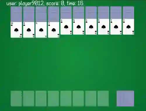שפּיל Spider Solitaire Classic Ver אָנליין