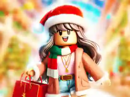 שפּיל Jigsaw Puzzle: Roblox Christmas Mall אָנליין
