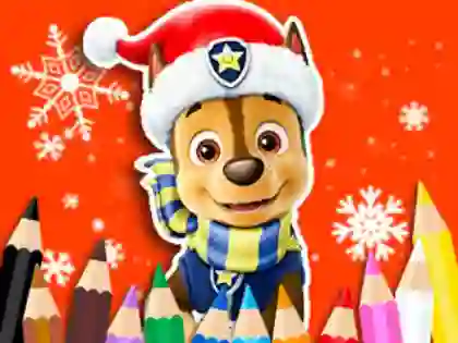 שפּיל Coloring Book: PAW Patrol Christmas אָנליין
