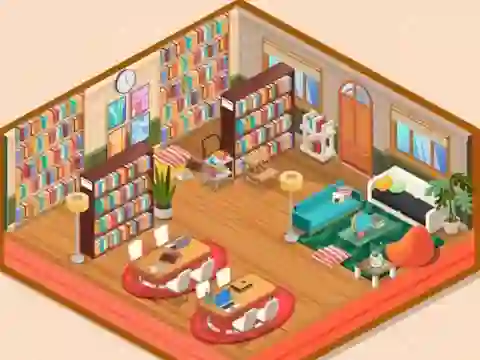 שפּיל Decor: My Library אָנליין