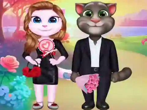 שפּיל Kitty Couple Lovely Valentine אָנליין