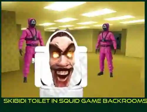 שפּיל Skibidi Toilet in Squid Game Backrooms אָנליין