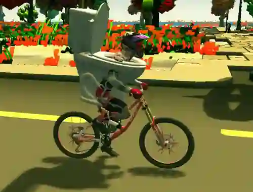 שפּיל Skibidi Toilet Bike Riding אָנליין