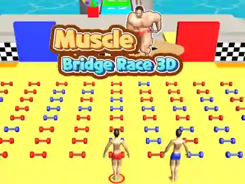 שפּיל Muscle Bridge Race 3D אָנליין