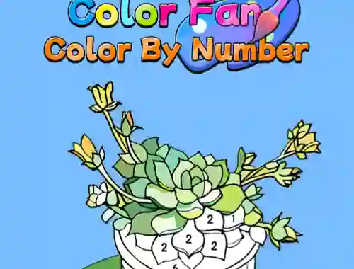 שפּיל Color Fan Color By Number אָנליין