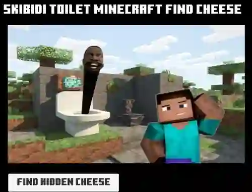 שפּיל Skibidi Toilet Minecraft Find Cheese אָנליין