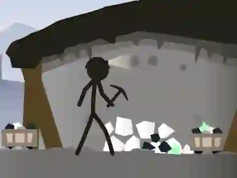שפּיל Stickman Mining Simulator אָנליין