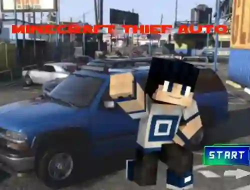 שפּיל Minecraft Thief Auto אָנליין