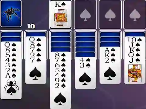 שפּיל Spades Spider Solitaire אָנליין