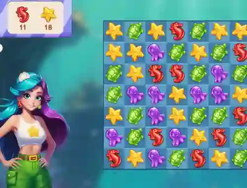 שפּיל Underwater Adventures: Match 3 אָנליין