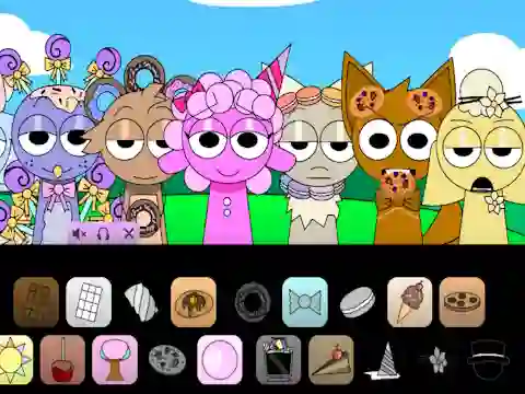 שפּיל Sprunki Dessert Sweetness אָנליין