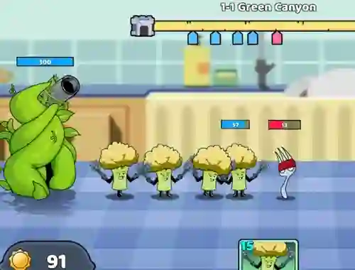 שפּיל Food Castle Tower Defense אָנליין