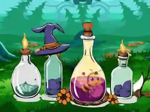 שפּיל Bottle Stuck Honeybee Escape אָנליין