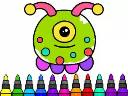 שפּיל Coloring Book: Alien אָנליין